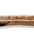 MS - Jericho Five-Piece Power Reclining Sectional - Light Brown