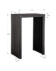 In The Groove - Aluminum Accent Table - Black