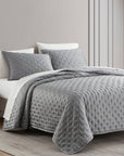 Lyocell - King Eucalyptus Quilt Set Set of 3 - Gray