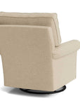 Oswell Roll Arm Accent Chair, Stationary or Swivel Glider