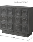 Shelby - 2 Door Ebony Stained Cabinet