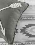 Free Spirit - Twin Comforter Set Set of 3 - Gray / White