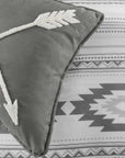 Free Spirit - Queen Comforter Set Set of 4 - Gray / White