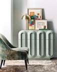 Commerce And Market - Groove Three-Drawer Chest - Light Blue