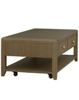 Reed - Rectangular Coffee Table With Casters - Driftwood Oak