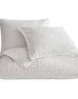 Porto Matelasse - King Duvet Cover Set Set of 3 - Vintage White