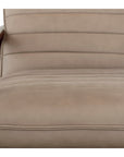 Ellis Leather Accent Chair with Wood Frame