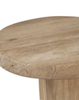 Tiernan - Reclaimed Oak Round Side Table - Woodtone