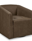 Emory Barrel Accent Chair, Stationary or Swivel