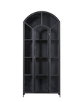 Gilborne - Arched Iron Cabinet - Black