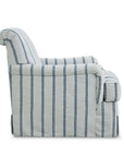 Hazel English Arm Skirted Accent Chair
