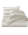 Prescott - King Duvet Cover Set Set of 3 - Taupe