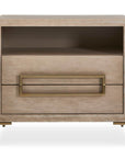 Alessia - Modern Side Table - Light Oak