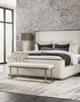 Linville Falls - River Branch Upholstered Bench - White