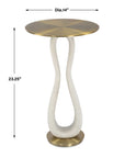 Sonia - Modern Accent Table - Brass