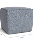 Rhonda Square Ottoman 20" Wide