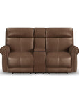 Alexander - Power Reclining Loveseat With Console, Power Headrest & Lumbar