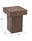Padula - Oak Small End Table - Brown