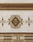 Dakota - King Reversible Quilt Set With 2 King Shams Set of 3 - Tan