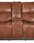 MS - Crosby Zero Gravity Power Console Loveseat With Power Headrest - Brown