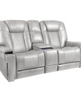 Sanibel - Power Console Loveseat - Wall Prox. Recliner With Power And Power Headrest And Lumbar, Wireless Charger