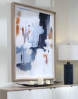 Variant - Abstract Framed Print - Blue