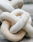 Limestone - Link Sculptures (Set of 2) - Beige