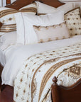 Dakota - Full/Queen Reversible Quilt Set With 2 Standard Shams Set of 3 - Tan