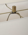 Turning - Point Travertine Table Lamp
