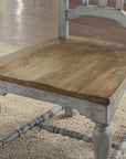 Plymouth - Dining Chair Set of 2 - Gray / Dark Brown