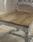 Plymouth - Dining Chair Set of 2 - Gray / Dark Brown