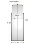 Adelasia - Mirror - Antiqued Gold