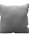 Genuine Leather - Geometric Studded Throw Pillow - Gray
