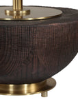 Kalo - Semi-Circular Table Lamp - Brown