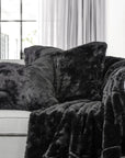 Arctic Bear - Oversized Throw Blanket - Black