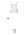 Fairfield - Table Lamp - White / Brass