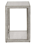 Julie - Mirrored End Table - Silver