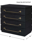 Halifax - Mahogany Accent Chest - Black