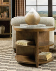 Melange - Mulholland Round End Table - Dark Brown
