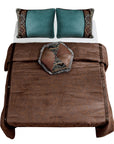 Del Rio - Twin Comforter Set Set of 4 - Brown