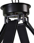 Marlow - 12 Light Circle Chandelier - Black