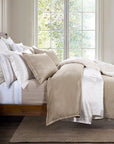 Sydney - King Jacquard Duvet Cover Set (Set of 3) - Champagne