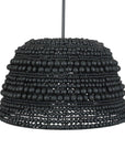 Persephone - Bead 1 Light Pendant - Black