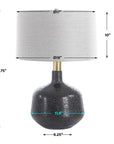 Flanagan - Mottled Gloss Table Lamp - Black