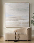 Gravity - Abstract Landscape Art - Black / Blue / Bronze / Gray / White / Woodtone