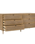 Coast - 6 Drawer Rattan Chest - Woodtone