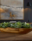 Yuma - Succulent Centerpiece - Dark Brown