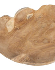 Organic Embrace - Outdoor Teak Bowl - Brown