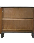 Muestra - Wood Grain 2 Door Cabinet - Black / Woodtone