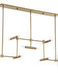 Cadre - 14 Light Modern Linear Pendant - Gold